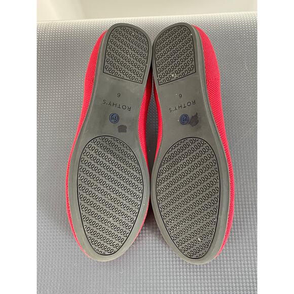 Rothy's The Flat Scooter Red Round Toe Ballet Flats Size 6 - Picture 6 of 6